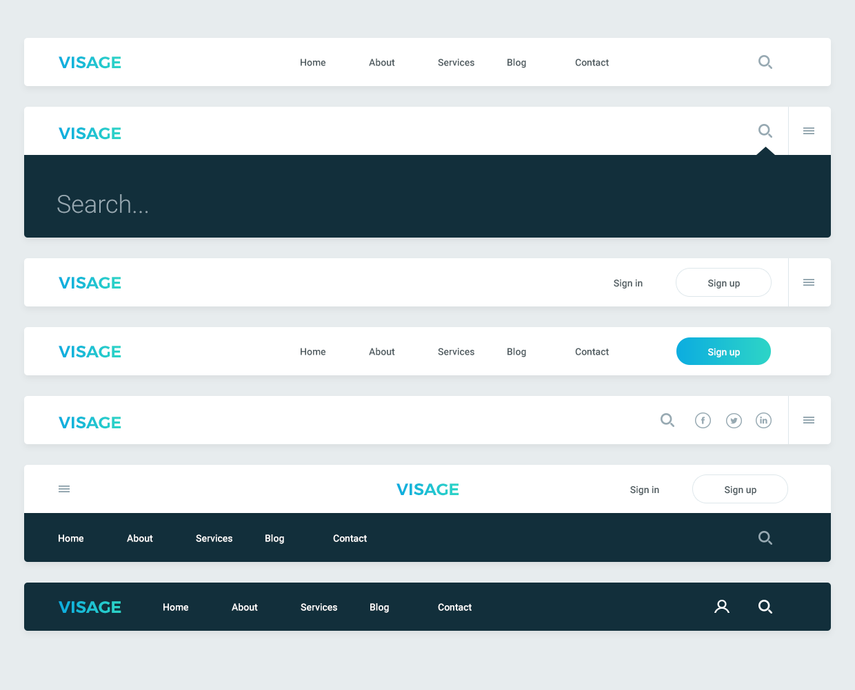 header elements